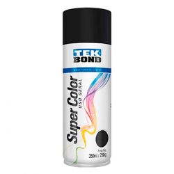 LTK093- Tinta Spray Uso Geral Preto Fosco - Tek Bond **