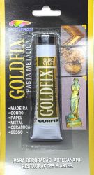 LCO0003- Goldfix Pasta metálica Ouro Velho - Conteudo Tubo de pasta com 20ml **