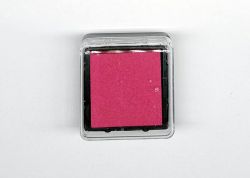 LSB843-Almofada para carimbos 3x3 cm -Pink - Carimbeira*