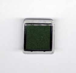 LSB847-Almofada para carimbos 3x3 cm -Verde Musgo - Carimbeira*