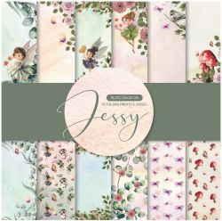 BL-008- Jessy - Bloco 20x20 -10 folhas
